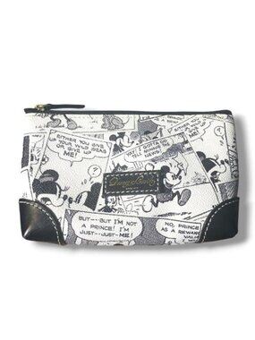 Dooney & Bourke Disney Mickey & Minnie Comic Print Small Cosmetic Bag Pouch